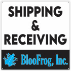 Large Shipping & Receiving Logo Sign