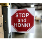 Stop and Honk Aisle Sign