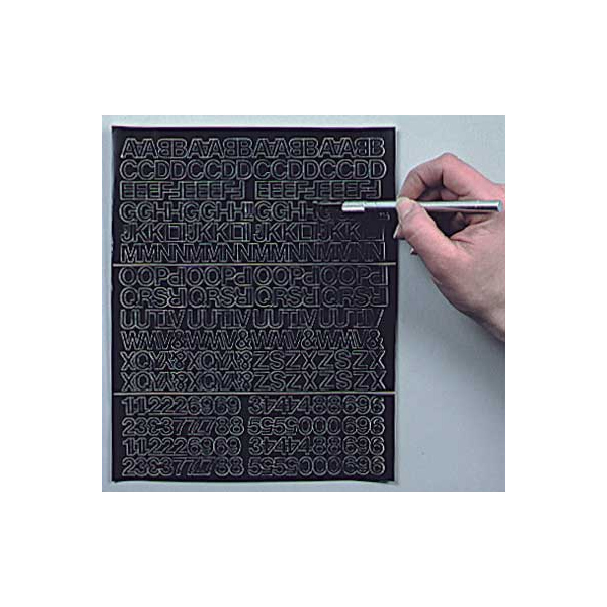 Apply self-adhesive letters and numbers to racks, shelves, bins, totes, doors Apply self-adhesive letters and numbers to racks, shelves, bins, totes, doors