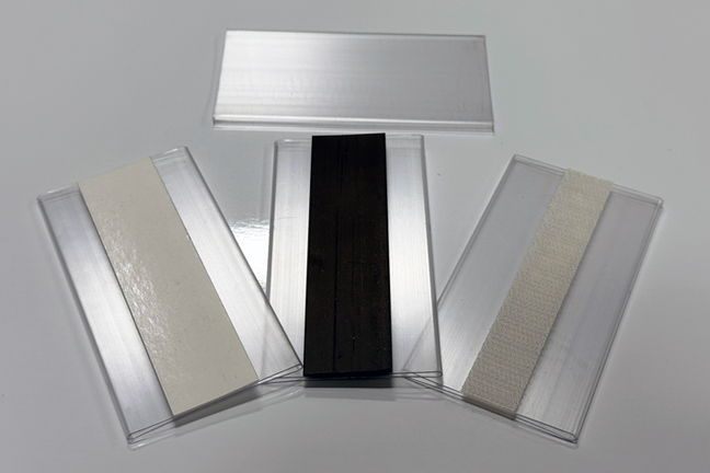 Clear Card Holders Tubular Style Backings
