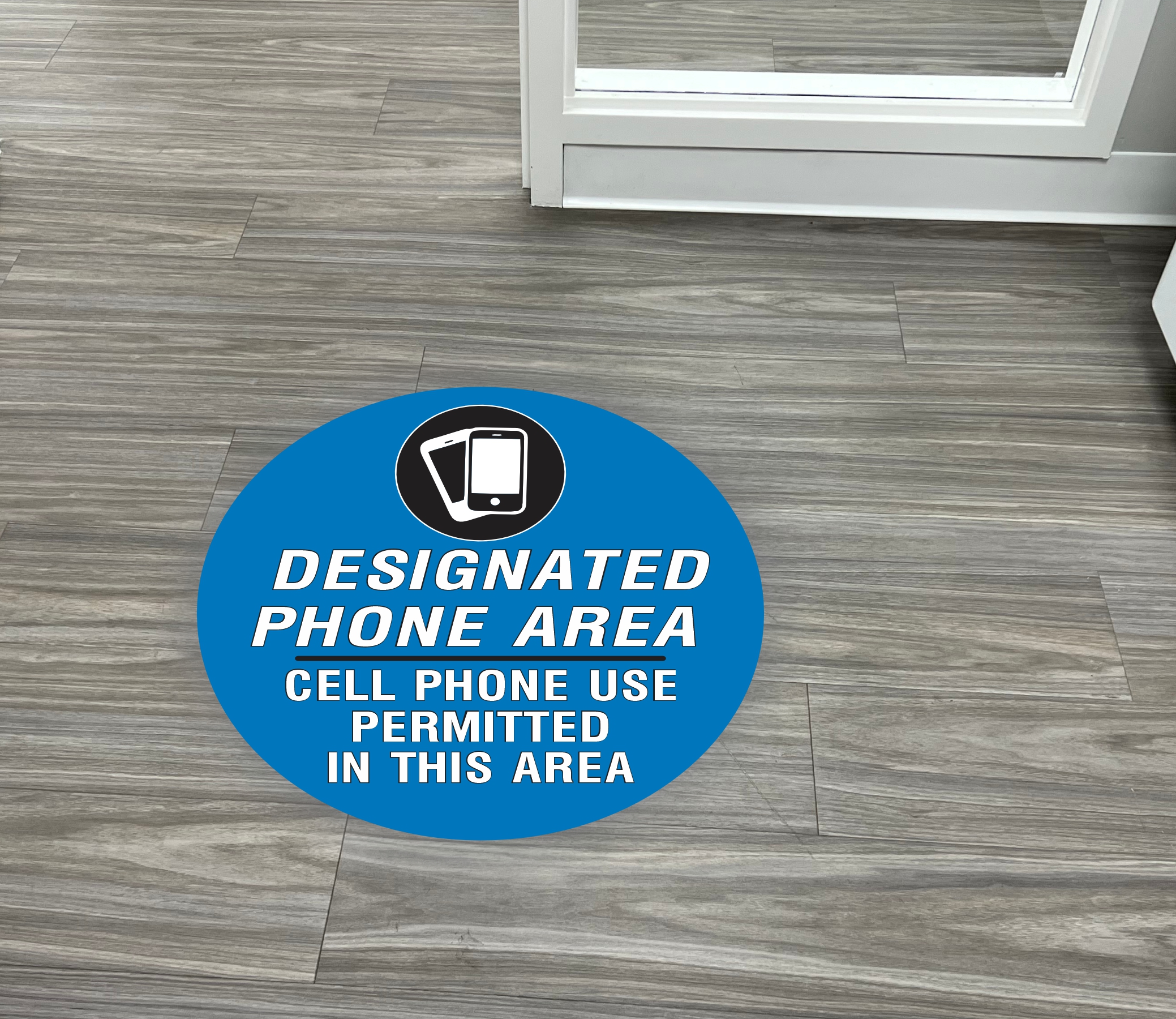 Cell Phone Area Floor Decal