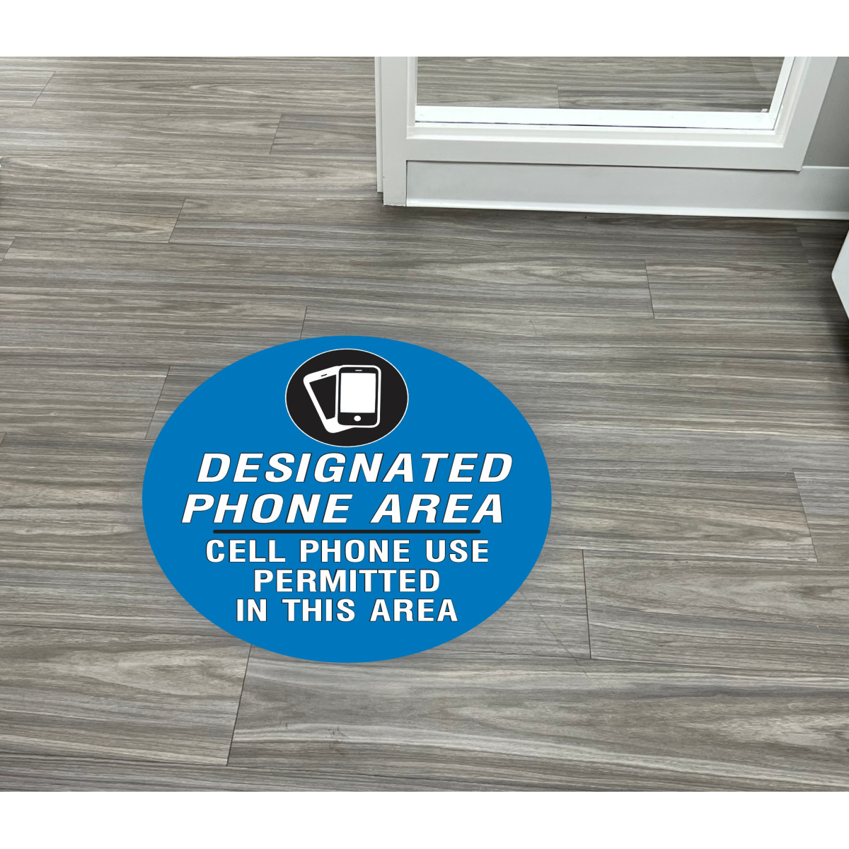 Cell Phone Area Floor Decal