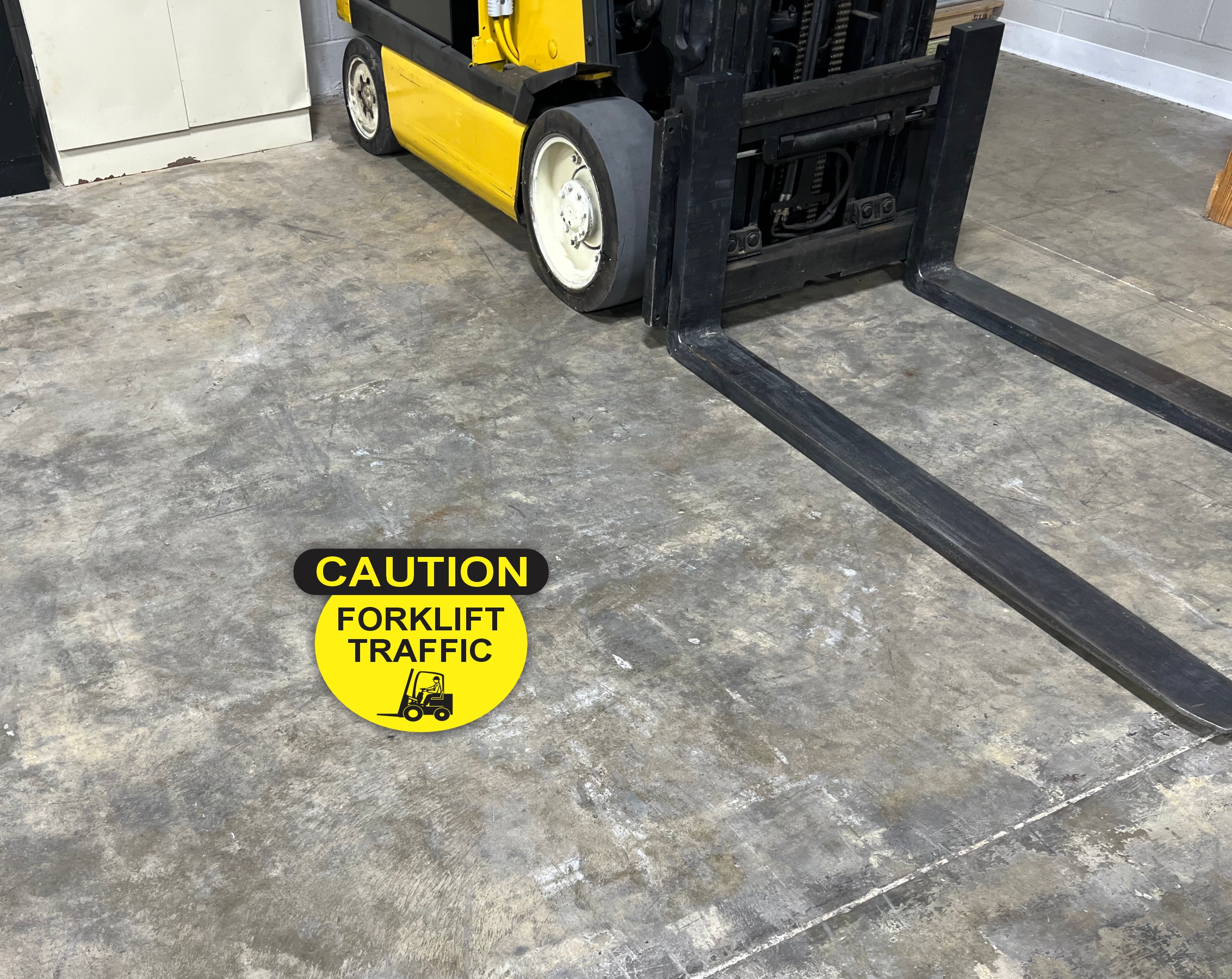 Forklift Traffic Floor Decal
