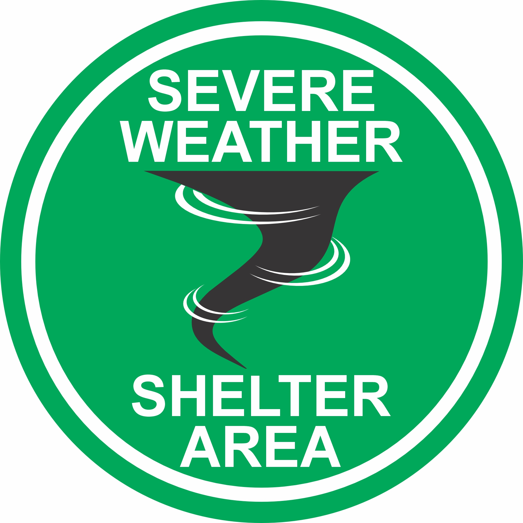 Severe Weather Floor Decal