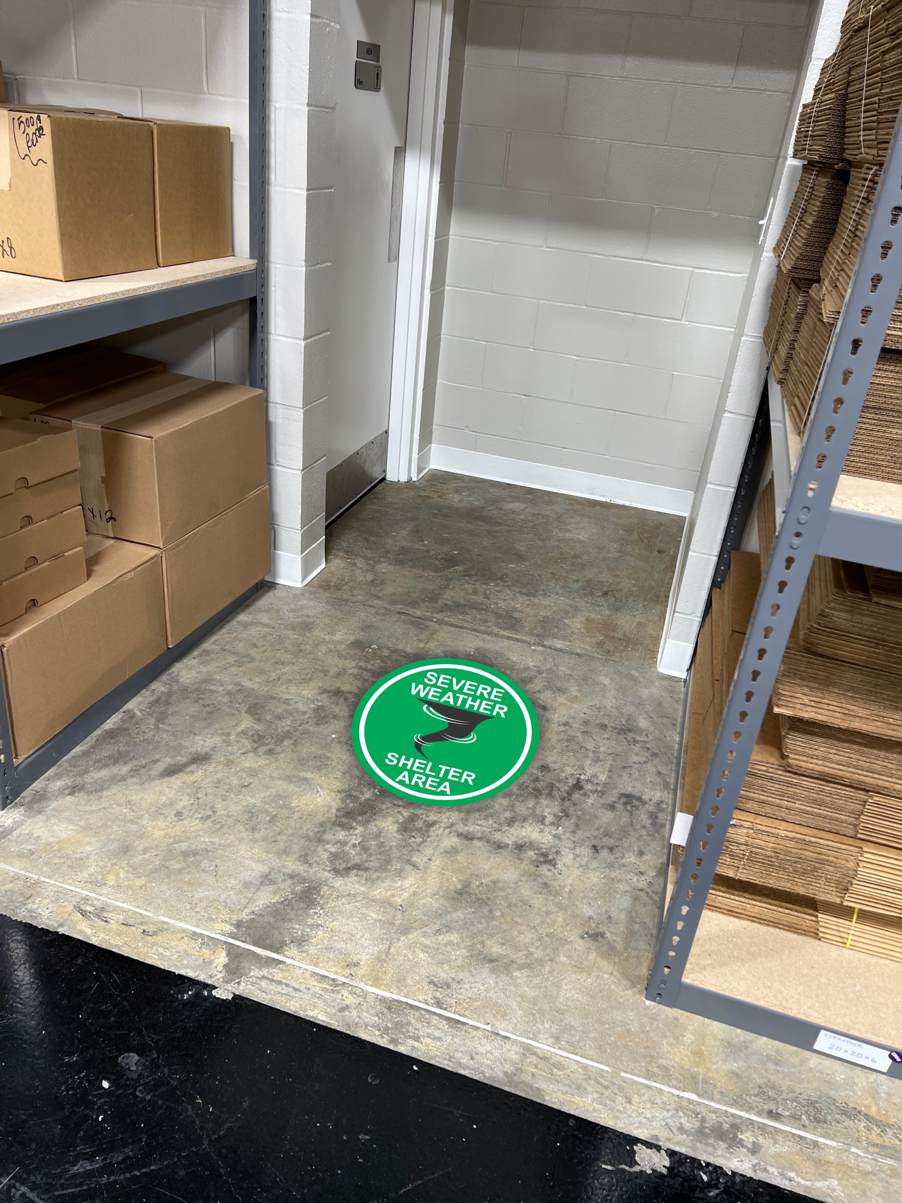 Severe Weather Floor Decal