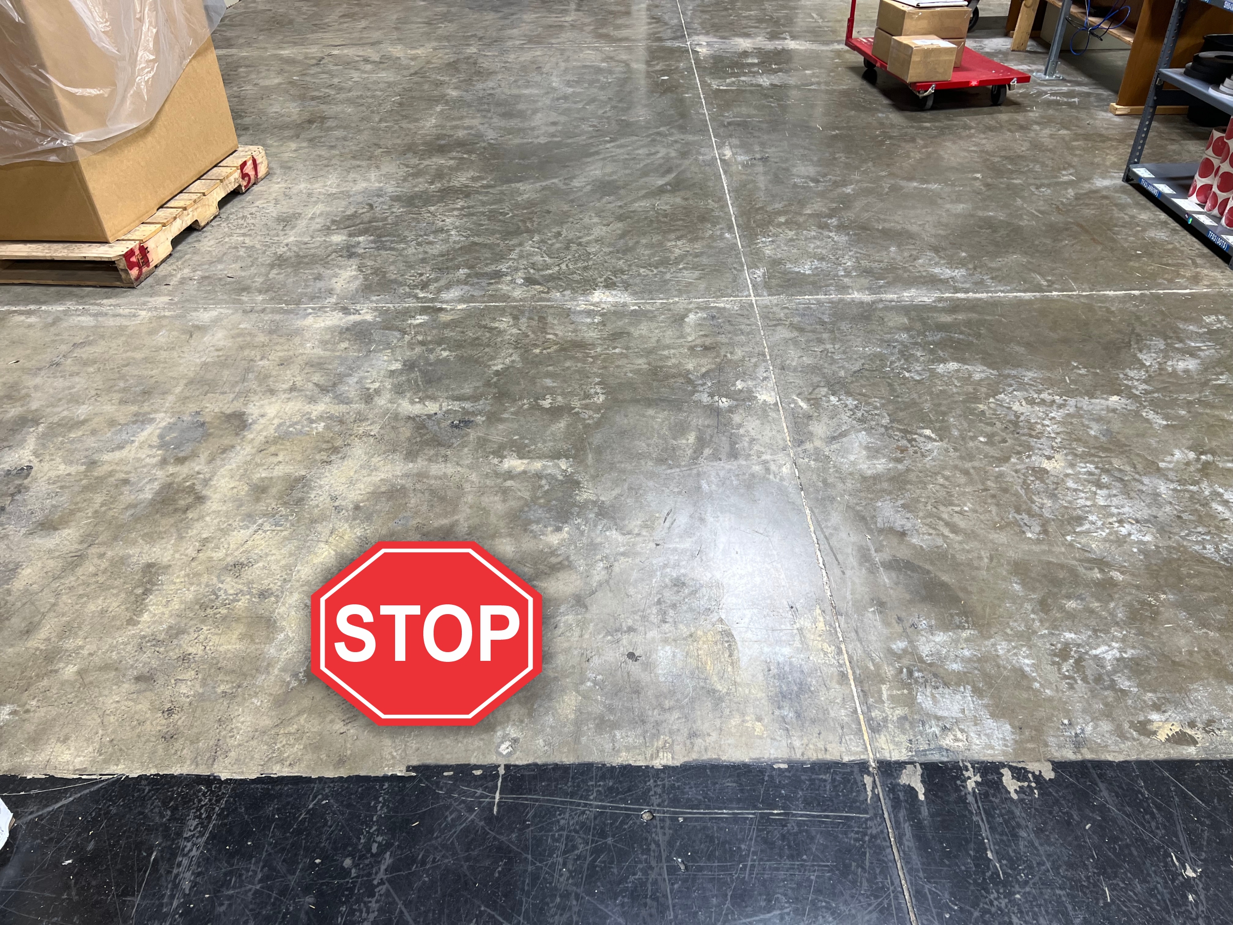 Stop Sign Floor Decal