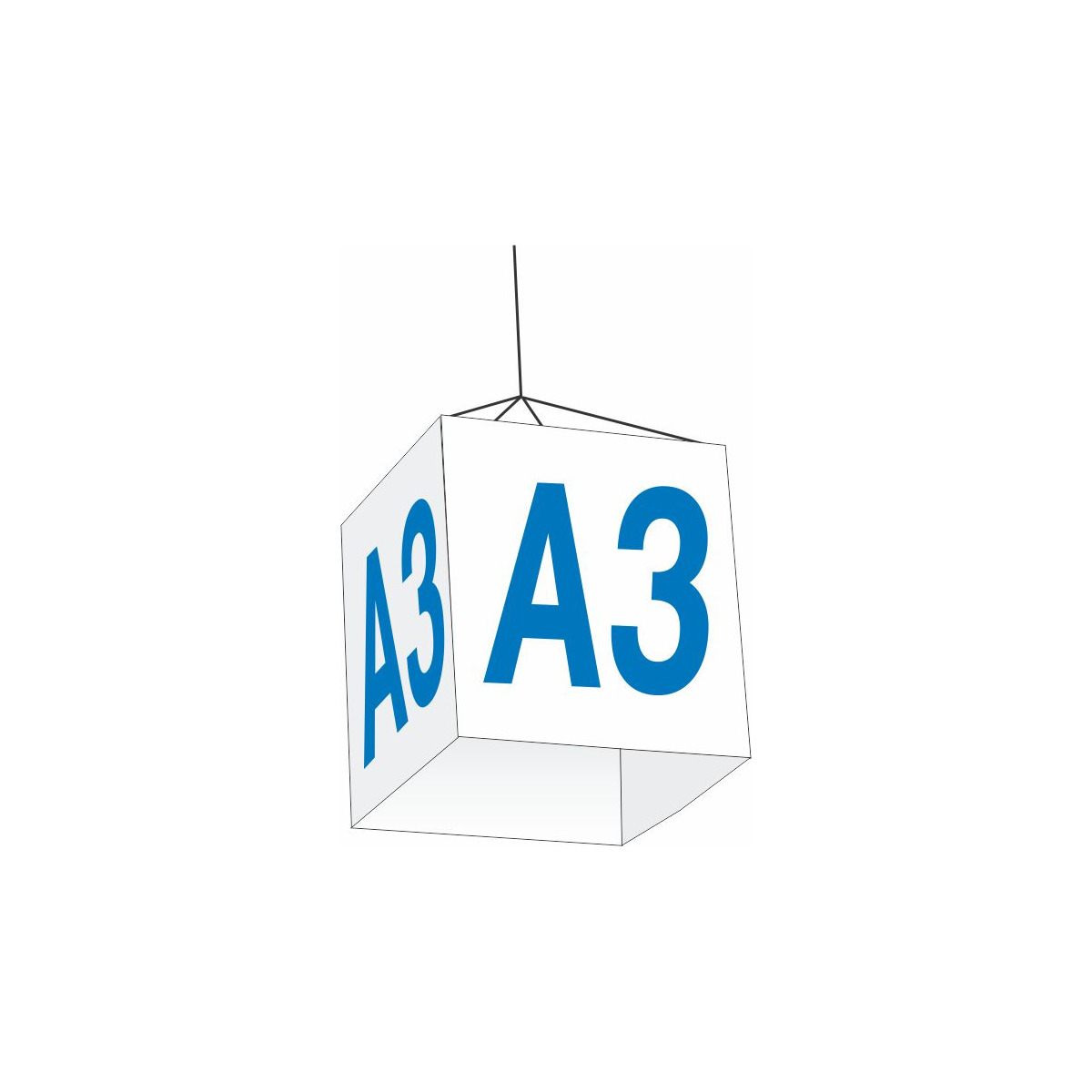 Warehouse hanging signs for ceilings - Cube Hanging Sign Warehouse hanging signs for ceilings - Cube Hanging Sign