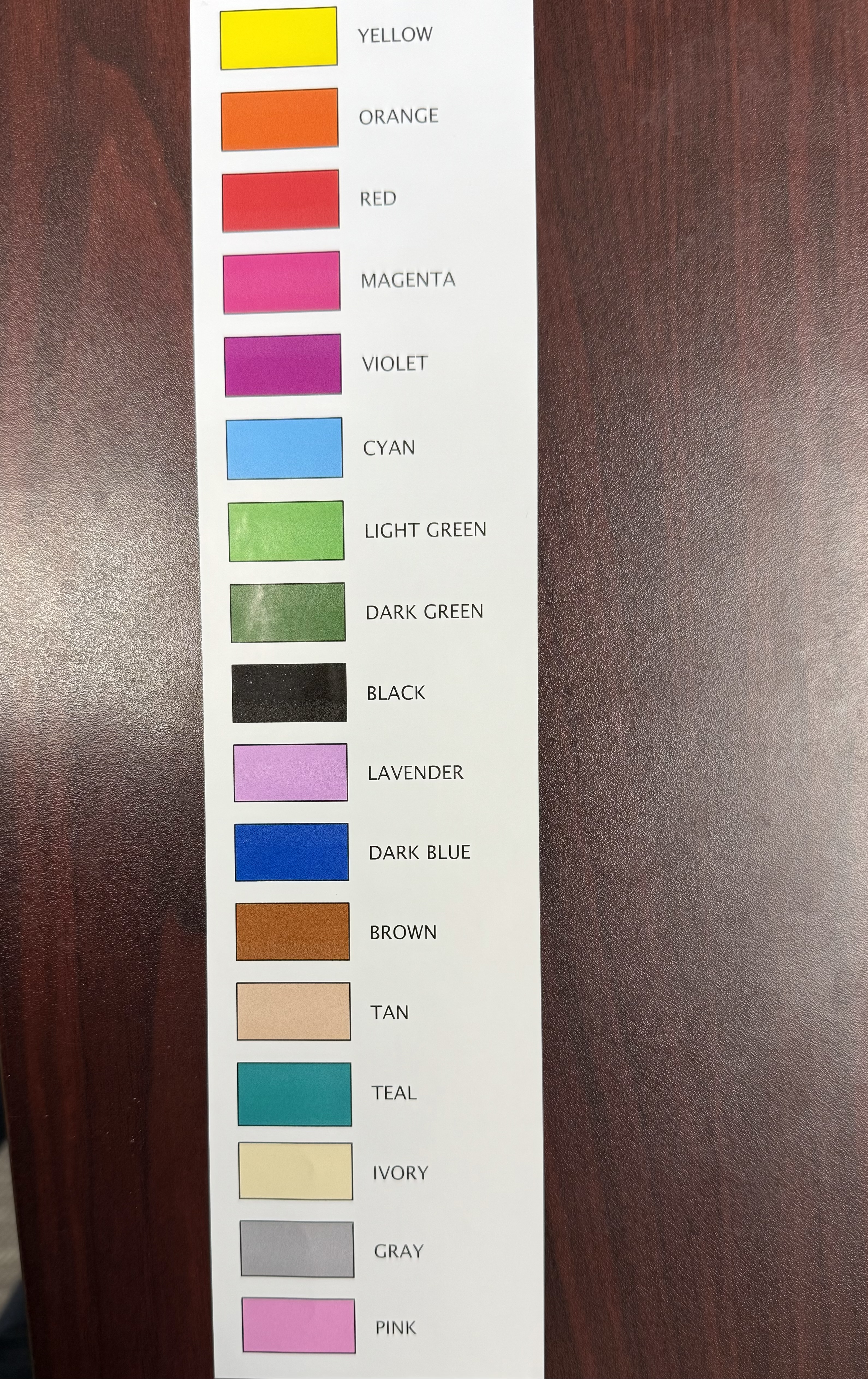Stock Sticker Colors