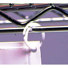 Small plastic ring clips snap on to hang holders or connect small parts