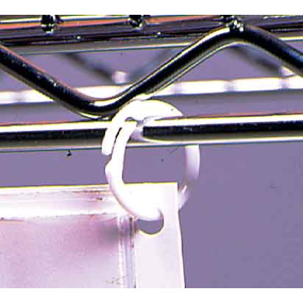 Small plastic ring clips snap on to hang holders or connect small parts Small plastic ring clips snap on to hang holders or connect small parts