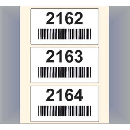 Sequentially numbered custom barcode labels for location tracking in Warehouse