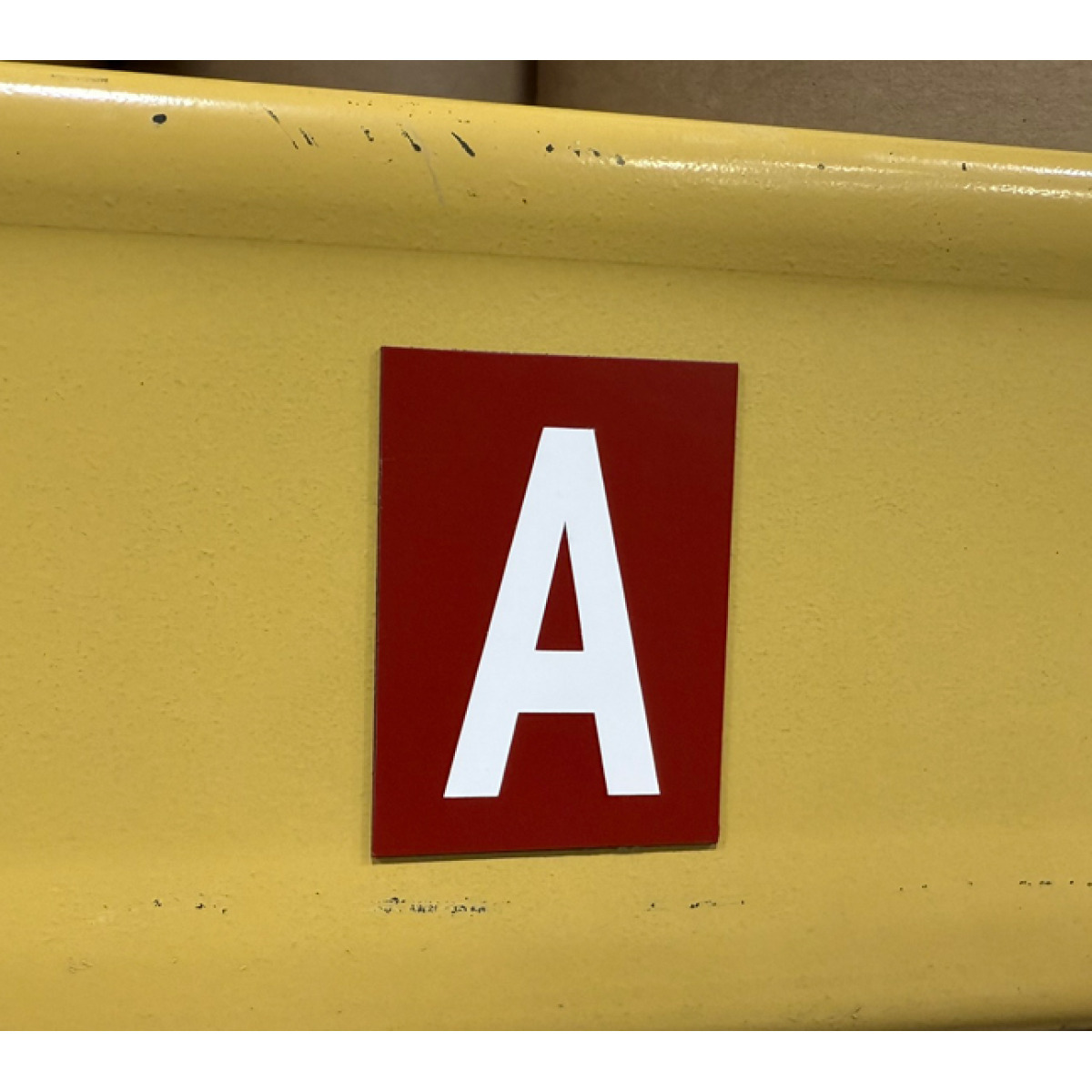 Custom laminated imprinted magnet for warehouse