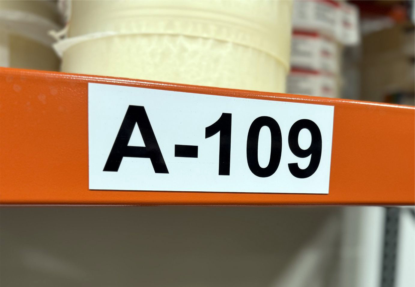 Custom laminated imprinted magnet for warehouse