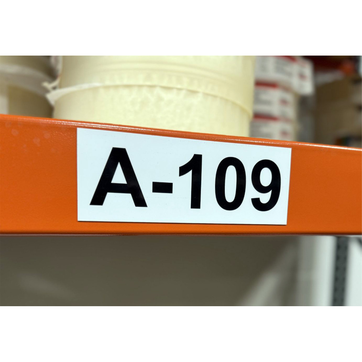 Custom laminated imprinted magnet for warehouse