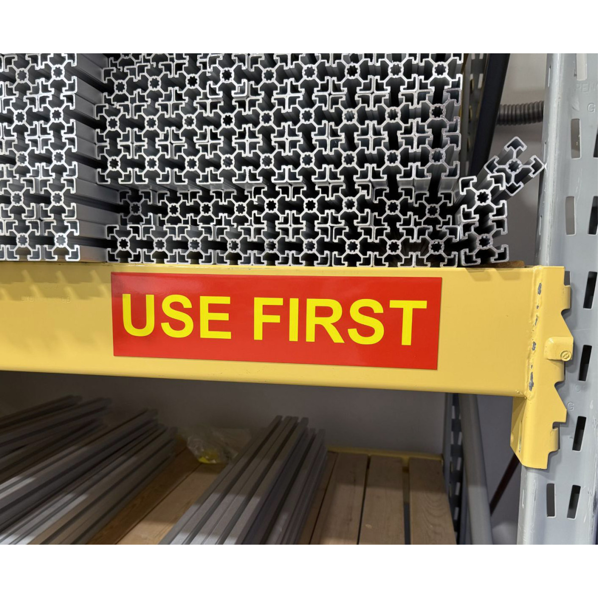 Custom laminated imprinted magnet for warehouse