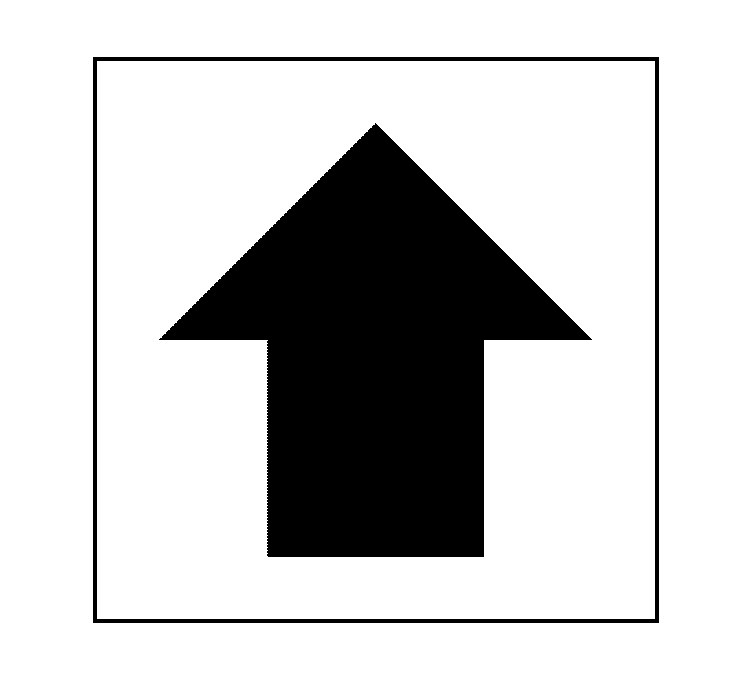 black arrow label for warehouse