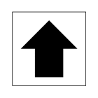 black arrow label for warehouse