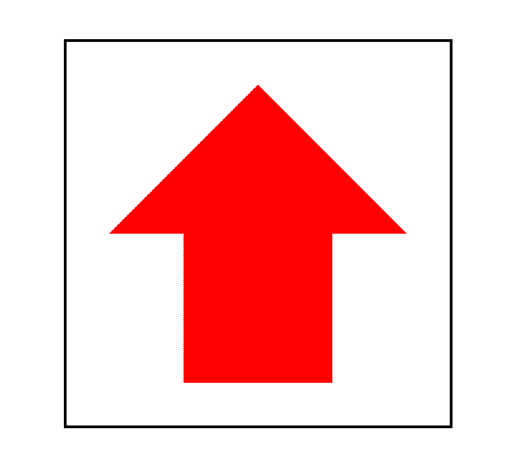 red arrow label for warehouse