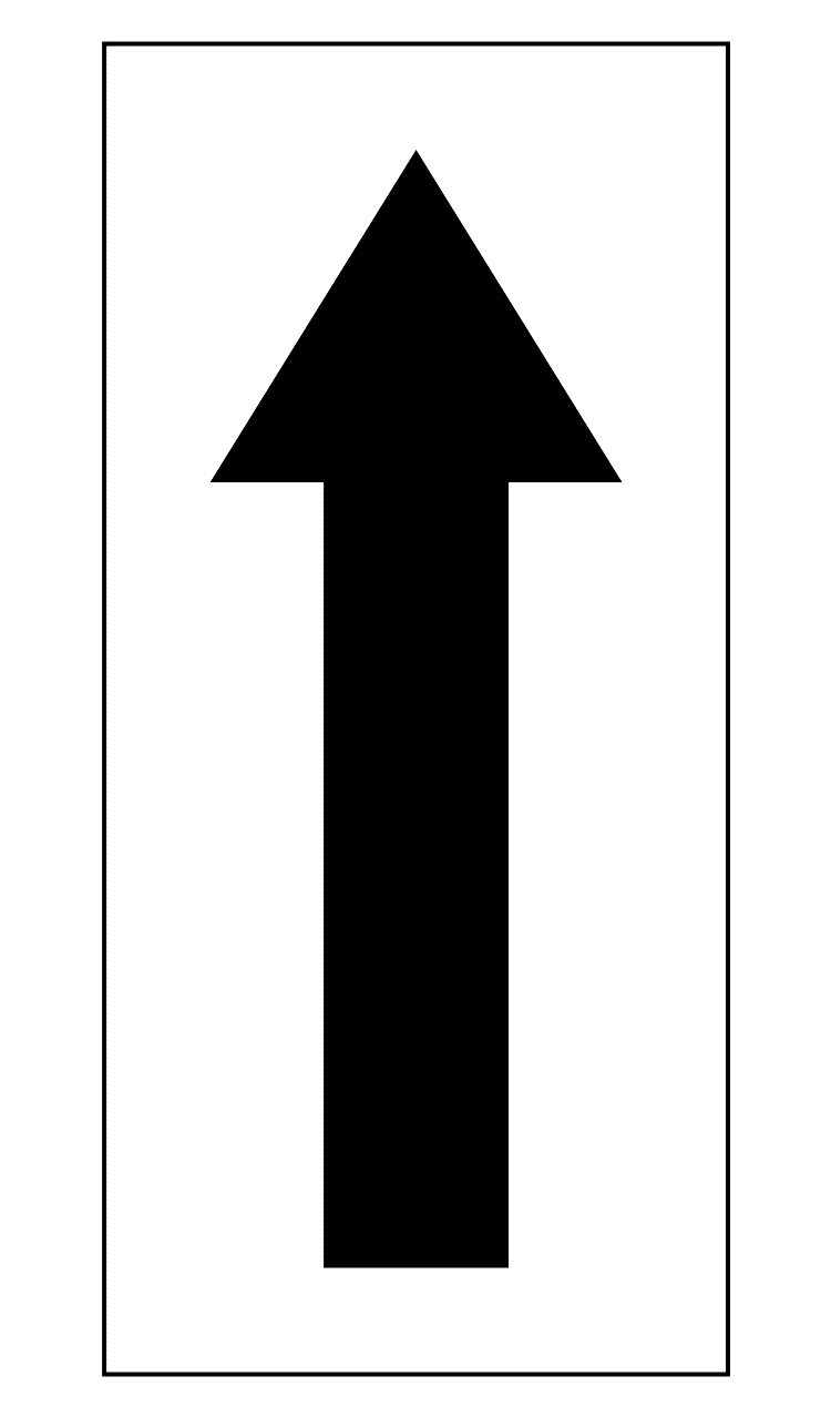 black arrow label for warehouse