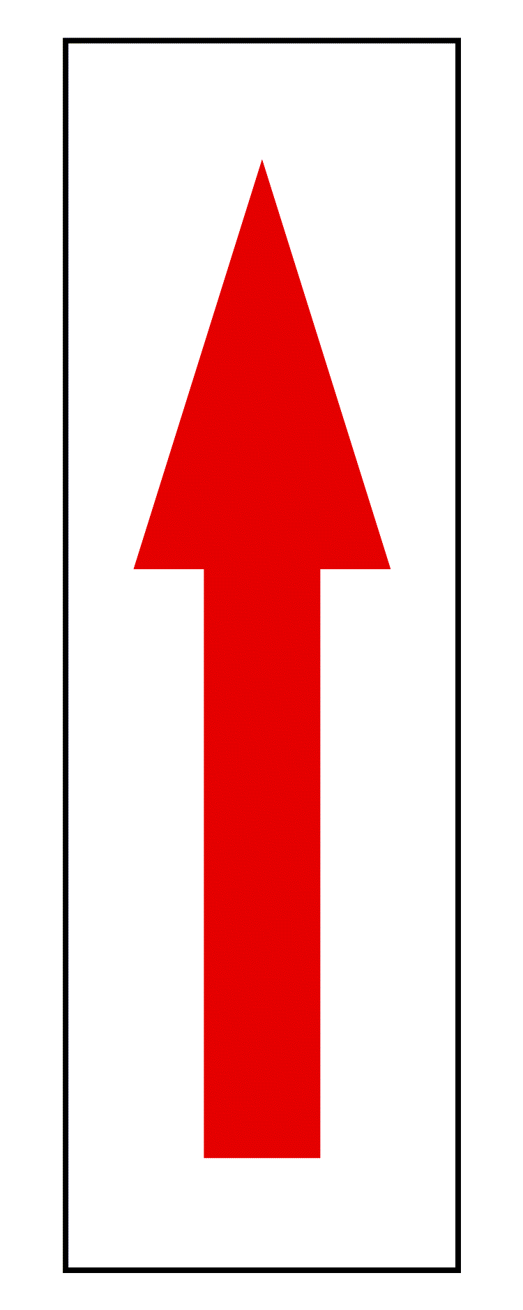 red arrow label for warehouse