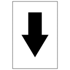 black arrow label for warehouse