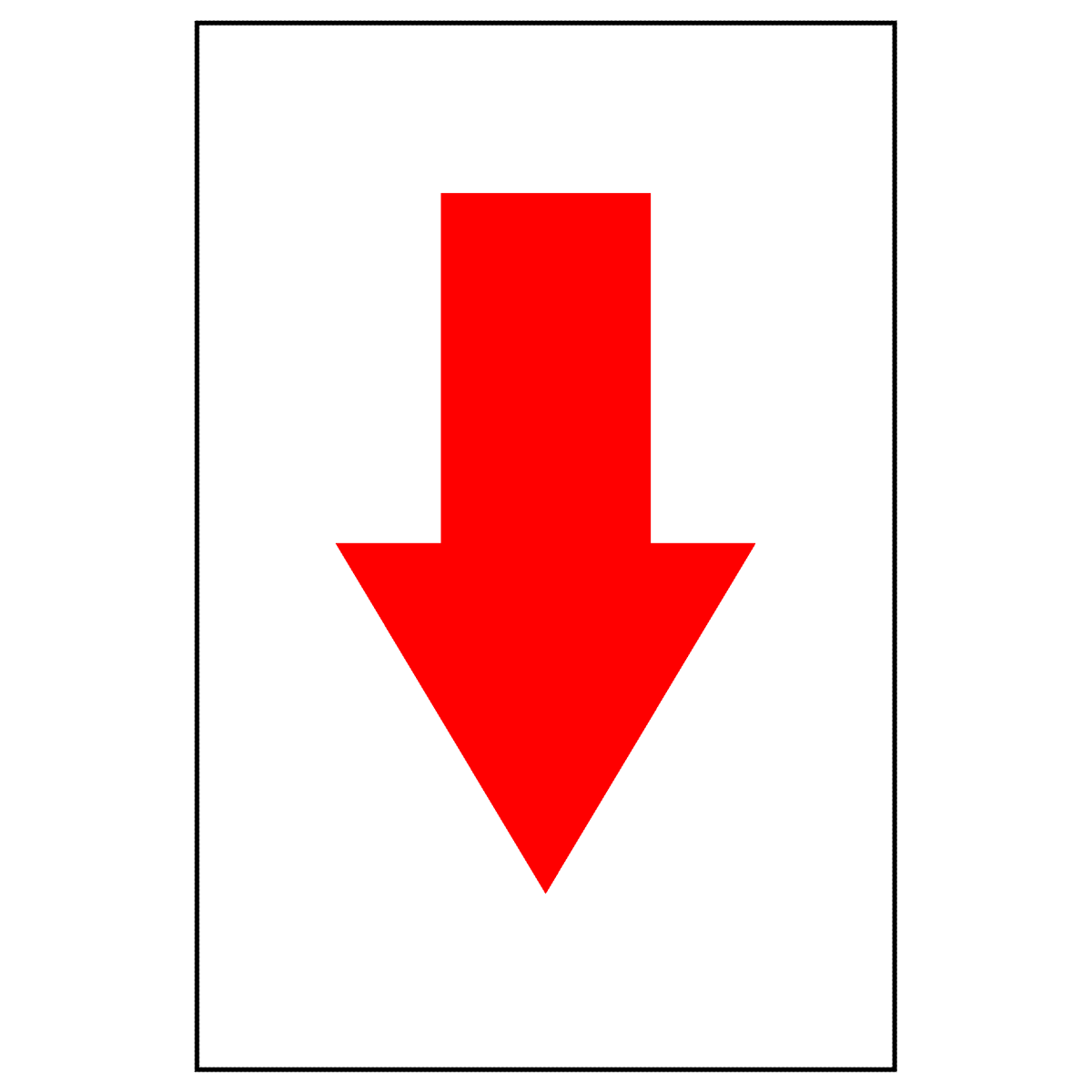 red arrow label for warehouse