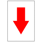 red arrow label for warehouse