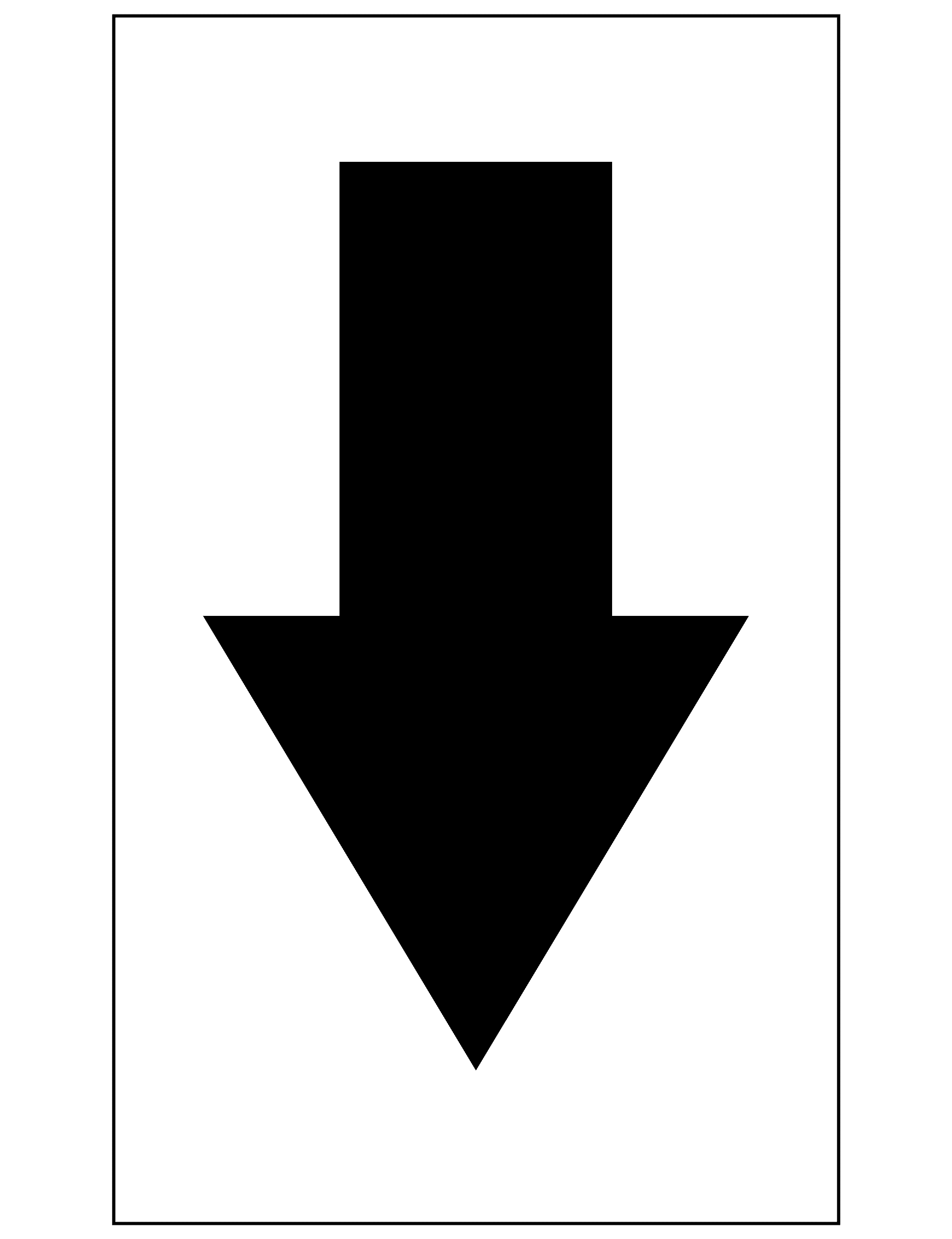 black arrow label for warehouse