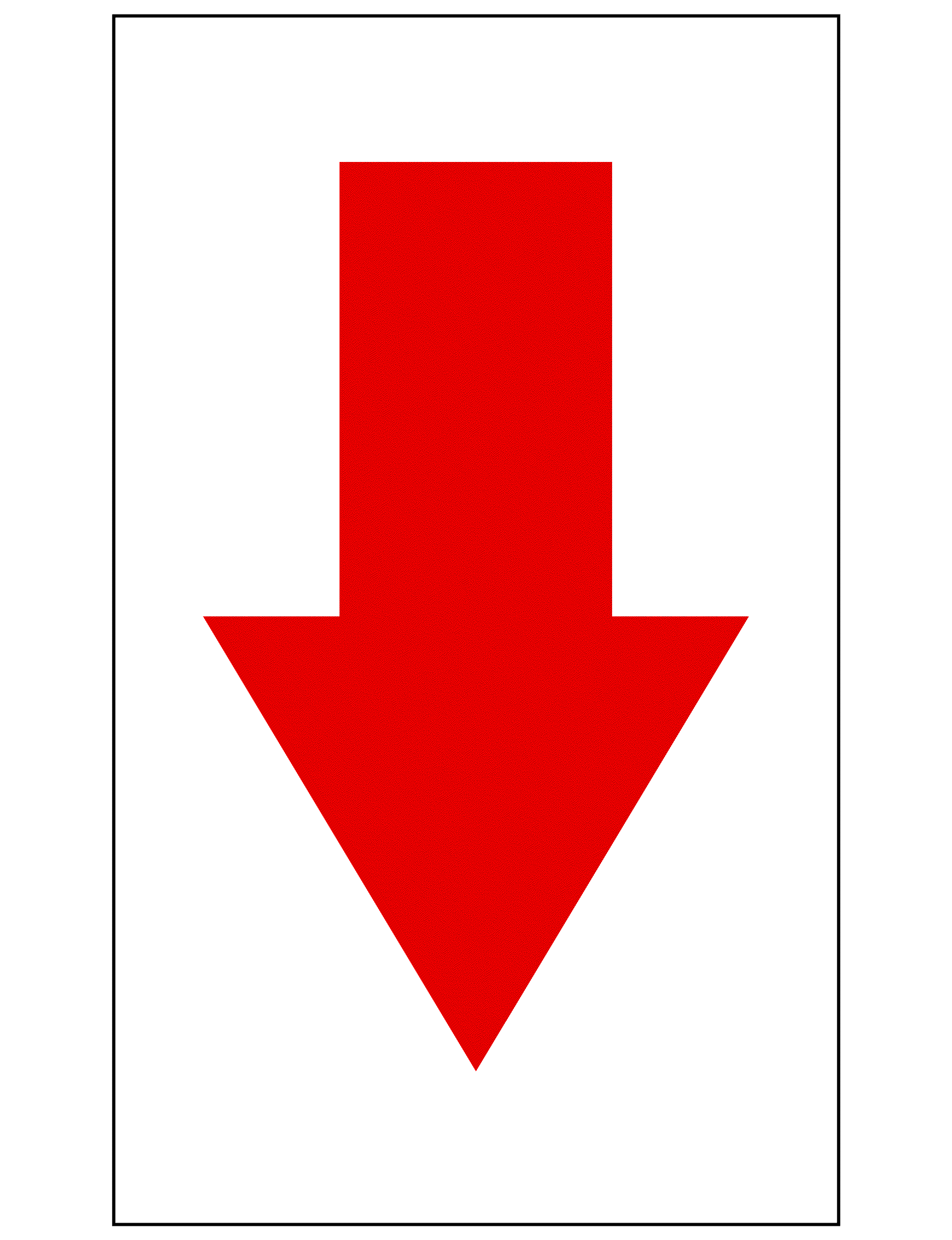 red arrow label for warehouse