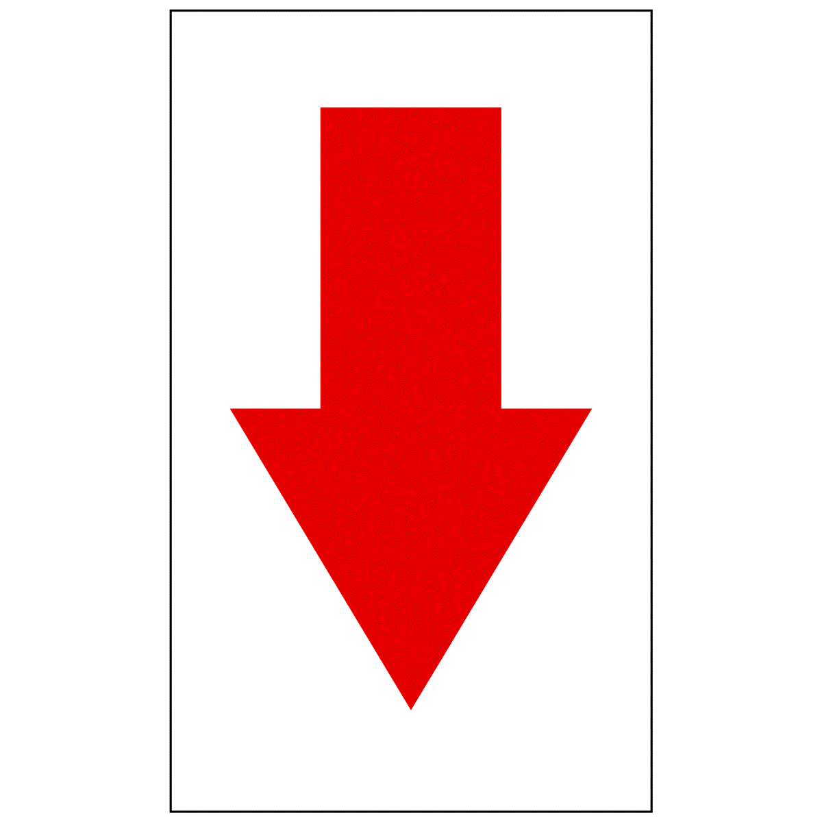 red arrow label for warehouse