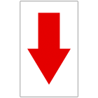 red arrow label for warehouse