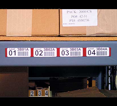 25 Dry Erase Magnetic Shelf Labels 2 x 4 Red 30 mil 