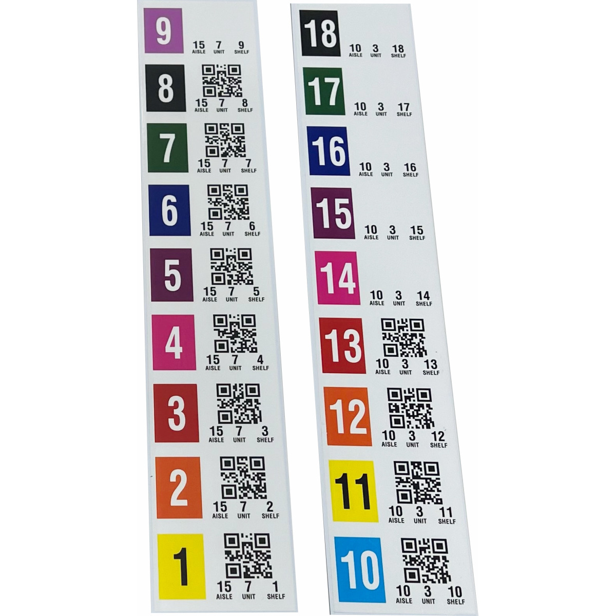 Color Man-down labels