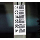 Man-Down - B/W Labels and Mount barcoding for warehouses