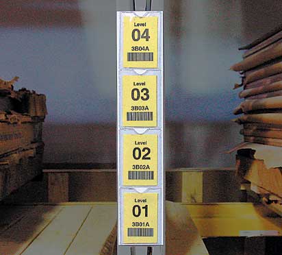 man-down barcode labels