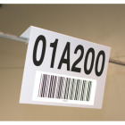 Retro label on hanging angled sign