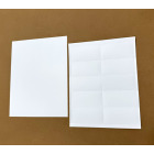 Durable, laser printable plastic card stock on perforated sheets for warehouse