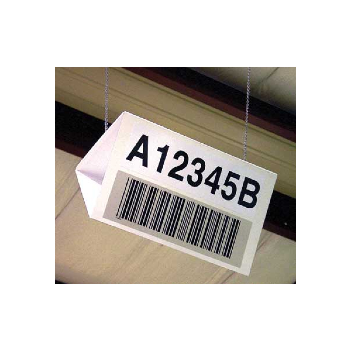 Hanging warehouse signs - Dual Angled Hanging warehouse signs - Dual Angled