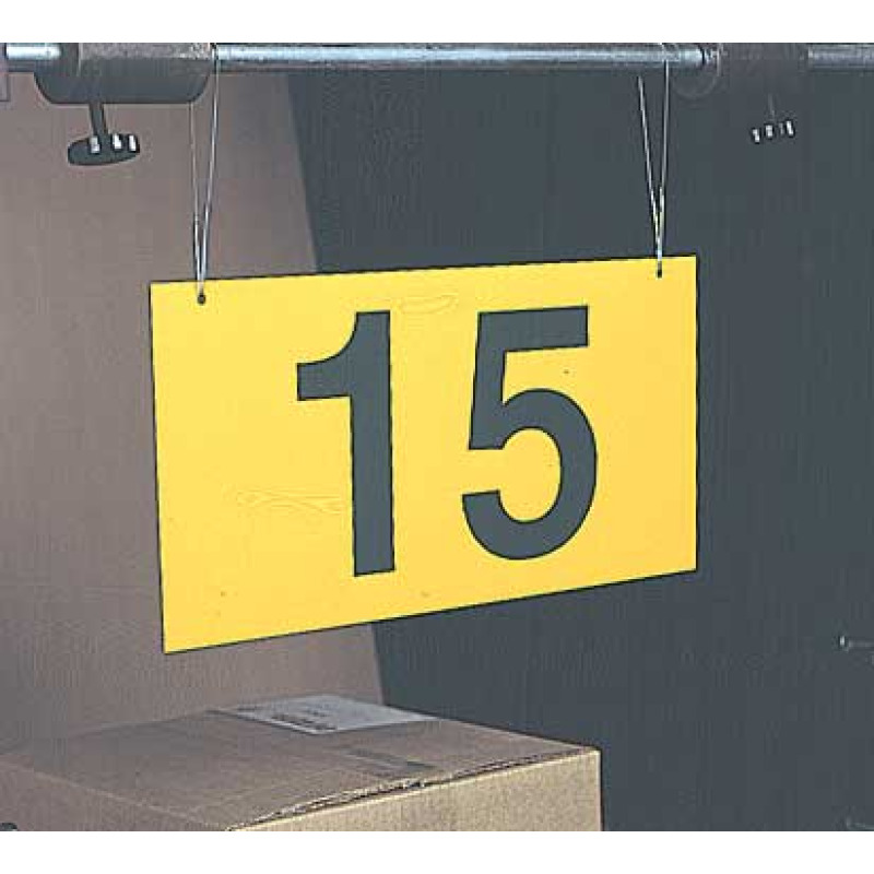 Hanging Sign Rack Flat Hanging Warehouse Signs | Custom Flat Hanging Signs