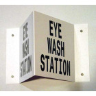 Custom projecting signs for viewing from three directions