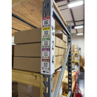 White corner rack sign labels