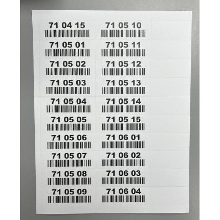 Printed Data Cards Printed Data Cards