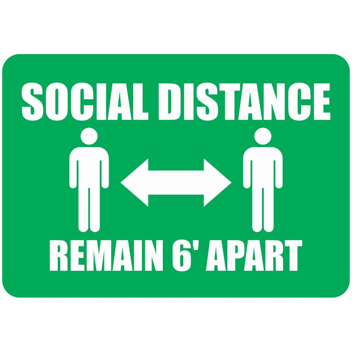 Social Distancing custom signs
