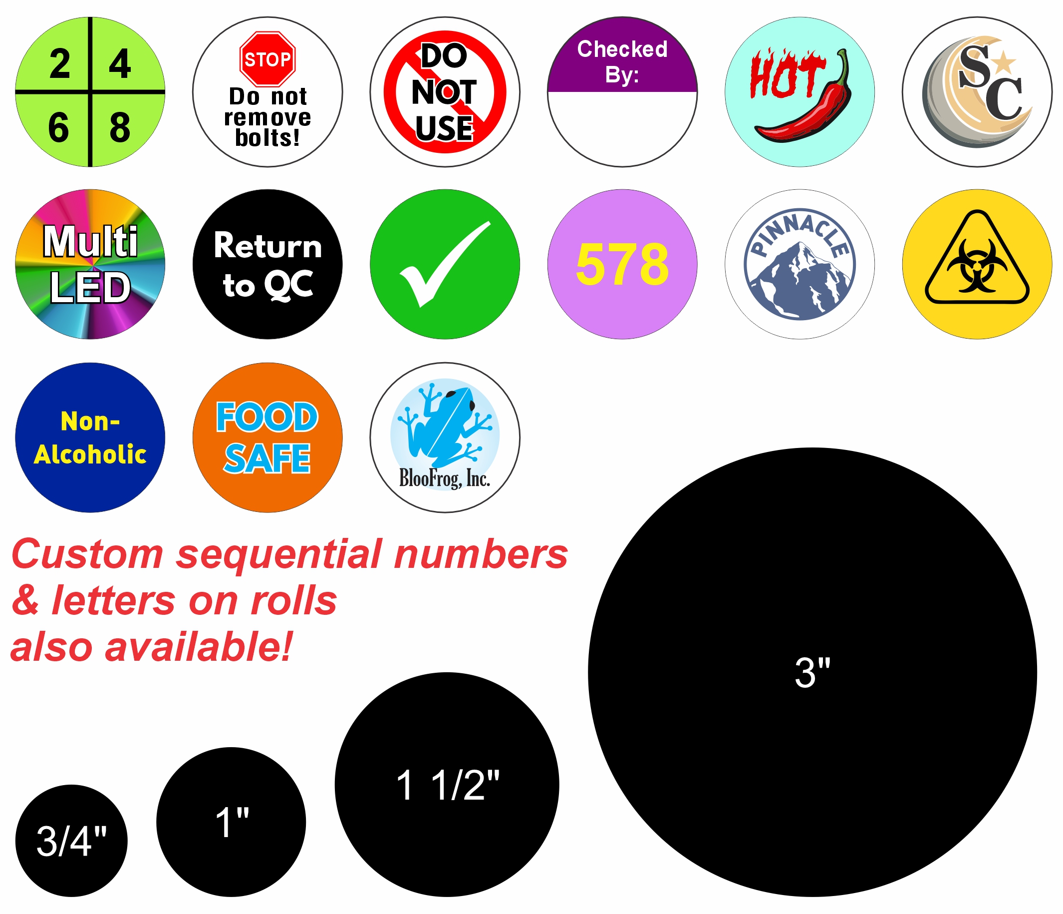 Color Warehouse Stickers - Custom Design and colors