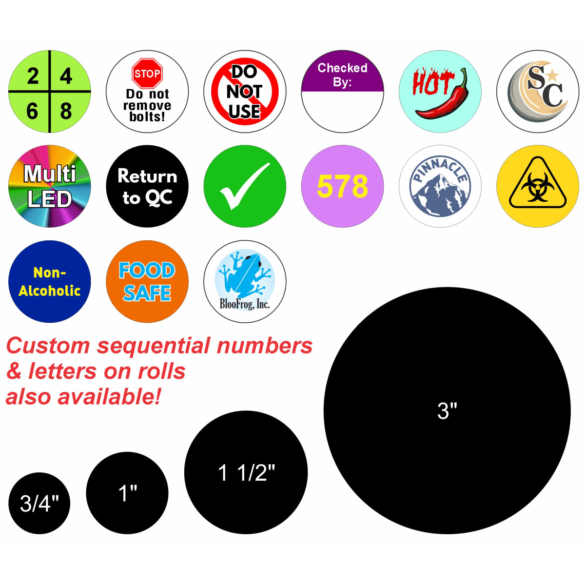 Color Warehouse Stickers - Custom Design and colors