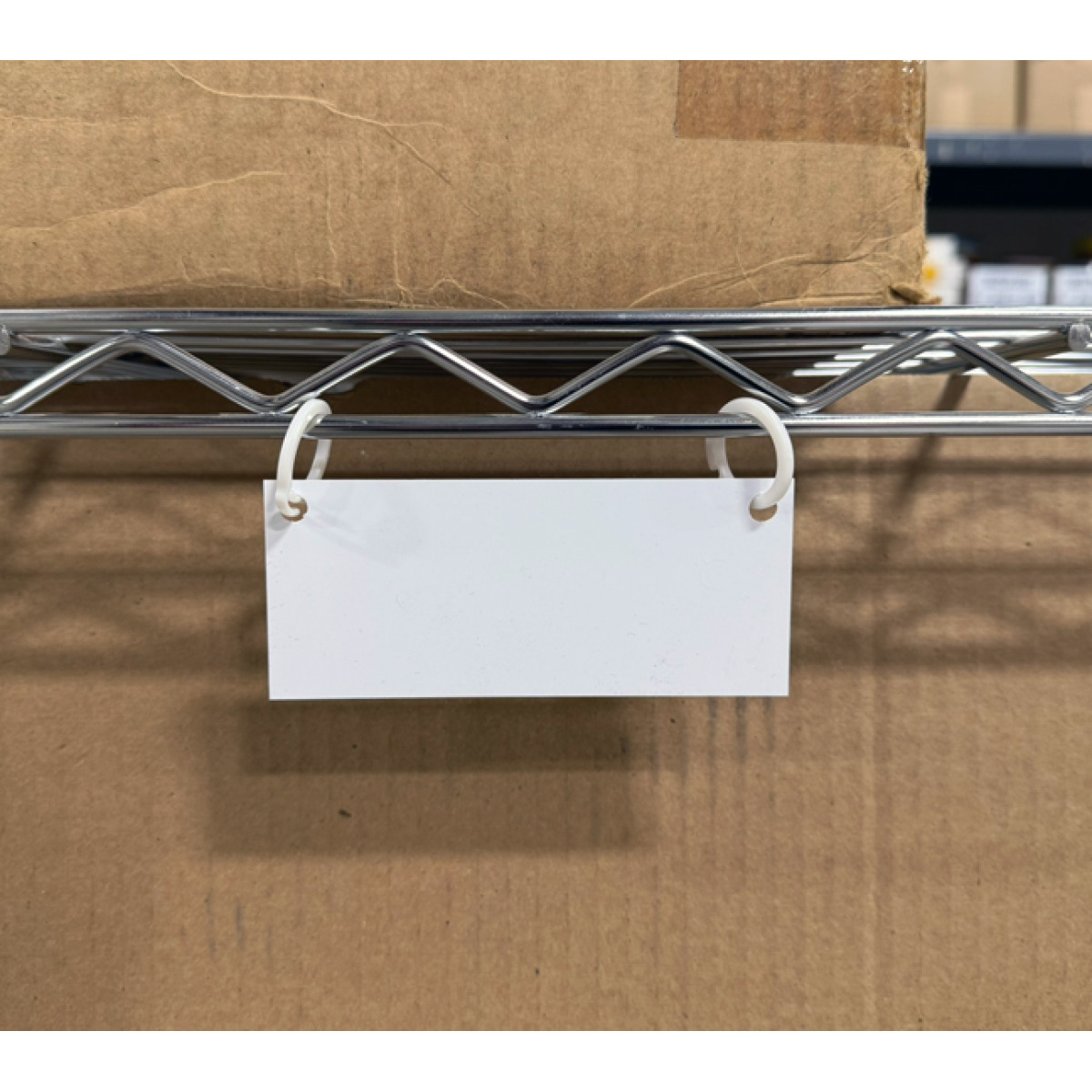 wire rack label mount
