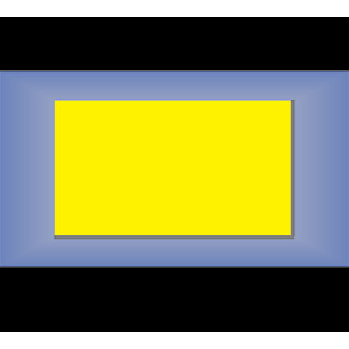 warehouse sign blank in plain, yellow plastic