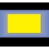 warehouse sign blank in plain, yellow plastic 
