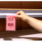 card holder tag warehouse shelf 