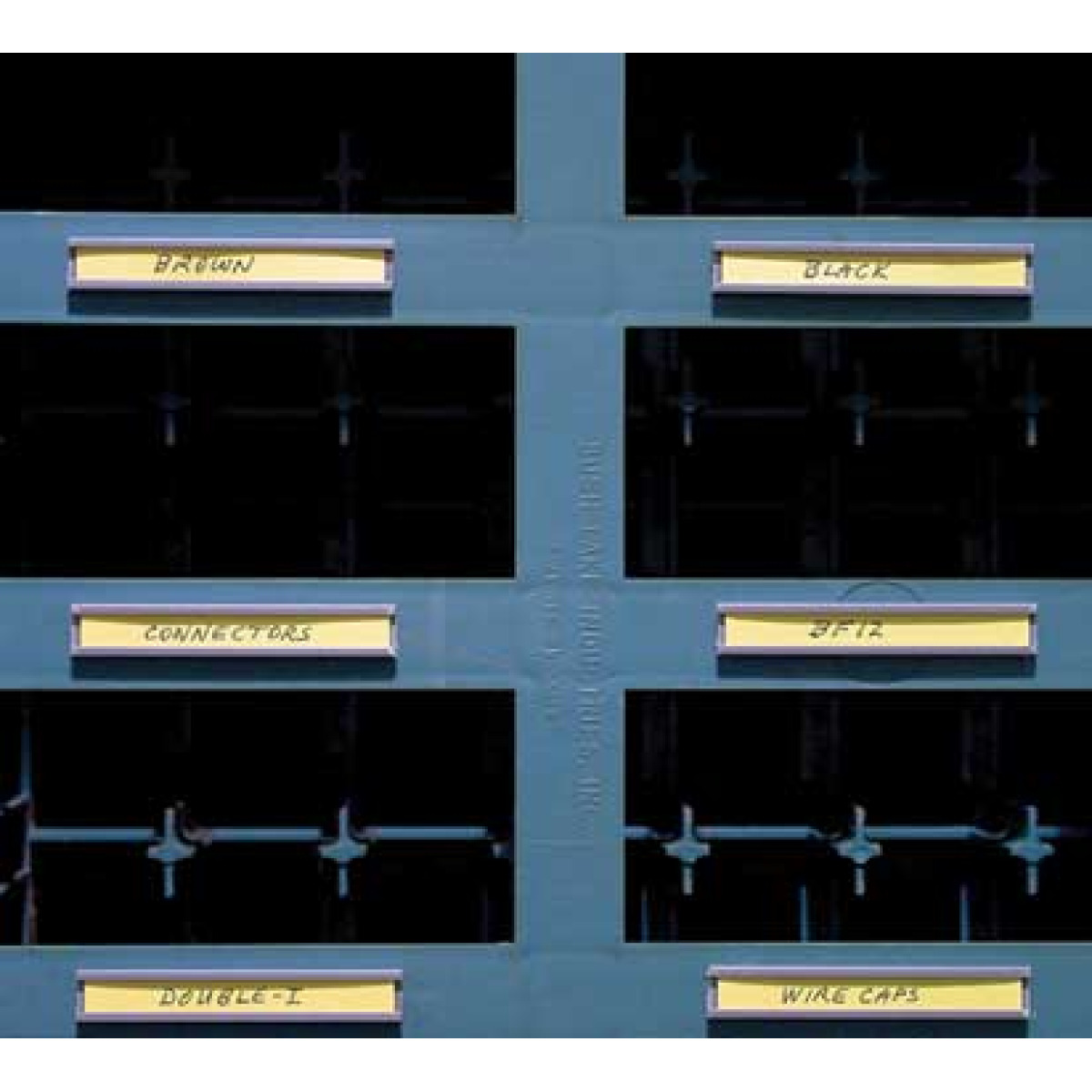 Small plastic card holder to identify slots